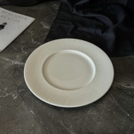 Тарелка 32 см с широким бортом, презентационная, FLOW /12/