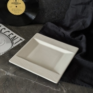 Блюдо квадратное 25 см. белое FLOW /24/