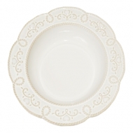 Тарелка глубокая с бортом, 22 см, 370 мл, Lace LACE & CRAB /6/