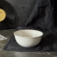 Салатник 16 см. 700 мл, белый FLOW /24/