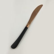 Нож столовый Provence медное матовое PVD покрытие черная ручка P.L.