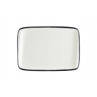 Блюдо прямоуг. 230*160 мм. Линеа Черный, форма Мув Bonna /1/12/1128/ Блюдо прямоуг. 230*160 мм. Линеа Черный, форма Мув Bonna /1/12/1128/