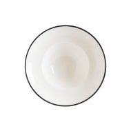 Тарелка d=270 мм. глубокая 450 мл. h=56 мм. Линеа Черный, форма Гурмэ Bonna /1/6/408/ Тарелка d=270 мм. глубокая 450 мл. h=56 мм. Линеа Черный, форма Гурмэ Bonna /1/6/408/