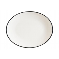 Блюдо овальное 310*240 мм. Линеа Черный, форма Мув Bonna /1/6/582/ Блюдо овальное 310*240 мм. Линеа Черный, форма Мув Bonna /1/6/582/