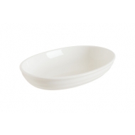 Блюдо овальное 220*160 мм. с бортом Белый, форма Потт Bonna /1/12/ Блюдо овальное 220*160 мм. с бортом Белый, форма Потт Bonna /1/12/