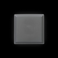 Тарелка квадратная 169 мм серая «Corone»