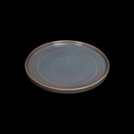 Тарелка с бортами d=220 мм. сине-коричневый "Corone Terra"