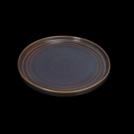 Тарелка с бортами d=270 мм. сине-коричневый "Corone Terra"