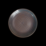 Тарелка без бортов d=225 мм. сине-коричневый "Corone Terra"