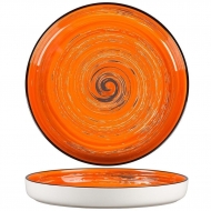 Тарелка d=230 мм. h=30 мм. с бортом Texture Orange Circular P.L.