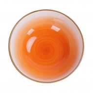 Салатник 510 мл 15,5*15,5*5 см оранжевый фарфор "The Sun Eco" P.L. Proff Cuisine [6]