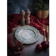 Тарелка мелкая d 21 см h 2,4 см, фарфор, Vintage/6