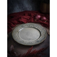 Тарелка мелкая d 26 см h 2,5 см, фарфор, Vintage/2