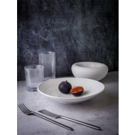 Салатник 800 мл, d 24,5 см h 5 см, фарфор, Linea/6