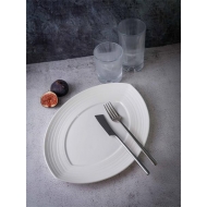 Блюдо овальное 32x25 см h 3 см, фарфор, Linea/4