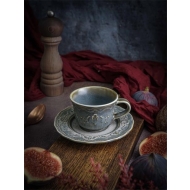 Чашка 100 мл, 9x7,3 см h 5,5, фарфор, Vintage/6 Чашка 100 мл, 9x7,3 см h 5,5, фарфор, Vintage/6