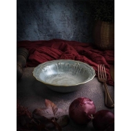 Салатник 750 мл, d 23 см h 5,4 см, фарфор, Vintage/4