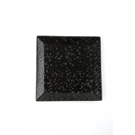 Тарелка квадратная 18см Black Moss
