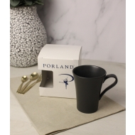 Кружка Porland Seasons 340 мл, черная, подарочная упаковка