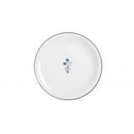 Тарелка мелкая 28 см, кант синий, Vaso Piccolo DS17