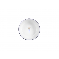 Салатник 11 см, кант синий, Vaso Piccolo DS19