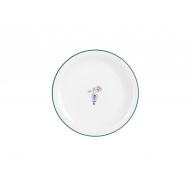 Тарелка мелкая 22 см, кант зеленый, Vaso Piccolo DS15
