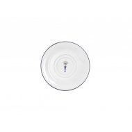 Блюдце для чайной чашки 15 см, кант синий, Vaso Piccolo DS19
