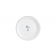 Тарелка мелкая 26 см, кант зеленый, Vaso Piccolo DS18