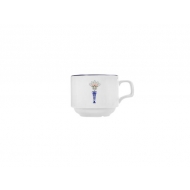 Чашка чайная 200 мл, кант синий, Vaso Piccolo DS19