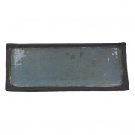 Блюдо 40*16*2 см прямоуг. Turquoise black пластик меламин P.L. Proff Cuisine