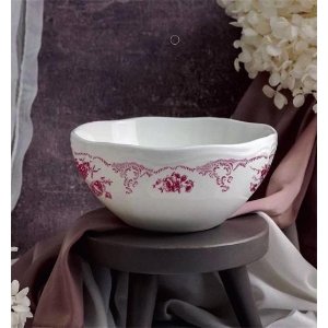 Салатник 750 мл, d 15,5 см h 7 см, фарфор, Red Rose Салатник 750 мл, d 15,5 см h 7 см, фарфор, Red Rose