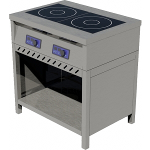 Плита индукционная ЦМИ ПИ-2Т 820 (820х600х870 мм) закрытая