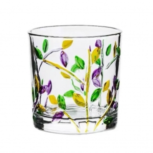 Стакан Олд Фэшн 280 мл. Mosaic Flowers декор d 8 см h8,5 см "UTOPIA" P.L.- Barbossa [6]