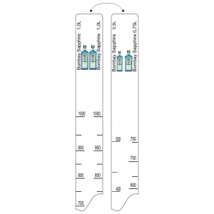 Барная линейка Bombay Sapphire 500мл/750мл/1л P.L.