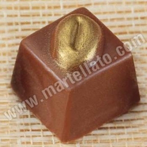 Форма для конфет "Куб с кофейн зерном" 25*25 см. h=25 мм (36 шт.)