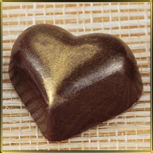 Форма для конфет "Сердце" 34,7*22 см. h=16 мм. (28 шт.)
