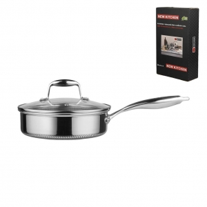 Сотейник 4 л с крышкой 26/23*16,5 см New Kitchen Honeycombs нерж. с антиприг. покр. ИНДУКЦИЯ Сотейник 4 л с крышкой 26/23*16,5 см New Kitchen Honeycombs нерж. с антиприг. покр. ИНДУКЦИЯ