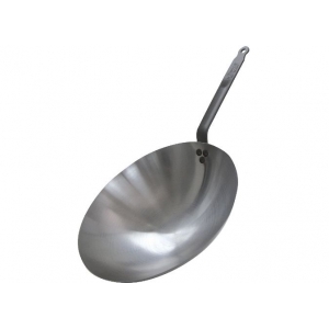 Сковорода Wok d=35,5 см. белая сталь (индукция) De Buyer