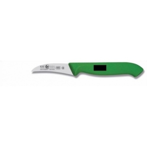 Нож для чистки овощей 60/170 мм изогнутый, черный HoReCa Icel