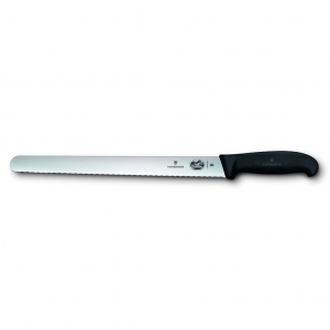 Нож для нарезки 360 мм с волнистым лезвием ручка фиброкс Victorinox Fibrox