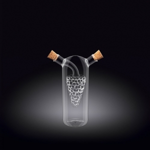 Бутылка для масла и уксуса 250/50 мл. 2в1 Thermo Glass Wilmax /1/40/