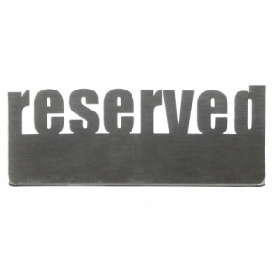 Табличка настольная «Reserved 2» Luxstahl 140х50 мм