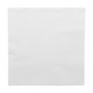 Салфетка бумажная двухслойная белая, 40*40 см, 100 шт, Garcia de Pou