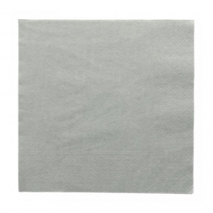 Салфетка двухслойная серая, 39*39 см, 100 шт, бумага, Garcia de Pou