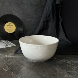 Салатник 20 см. белый FLOW /24/