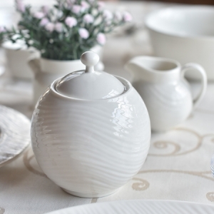 Сахарница 350 мл, белая FLOW /12/