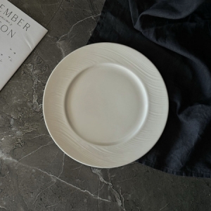 Тарелка 25 см. белая FLOW /24/