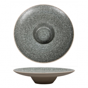 Тарелка глубокая 250 мл d=296 мм h60 мм для пасты Dark Stone Untouched Taiga P.L. Proff Cuisine [1]