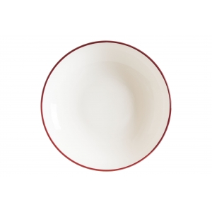 Тарелка d=230 мм. глубокая 1000 мл. Линеа Бургундия, форма Банкет Bonna /1/6/558/