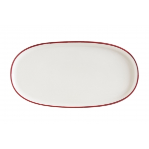 Блюдо овальное 210*100 мм. Линеа Бургундия, форма Хюгге Bonna /1/12/1116/